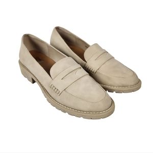 DV by Dolce Vita Catalina Chunky Lug Penny Loafer Faux Suede Women's Size 9